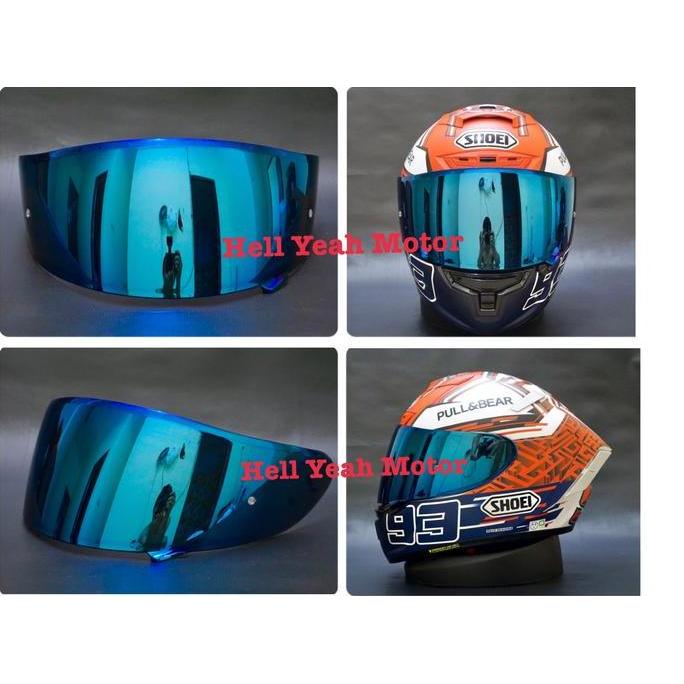 TERLARIS VISOR IRIDIUM SHOEI X14 SHOEI Z7 SHOEI X-SPIRIT III AFTER MARKET