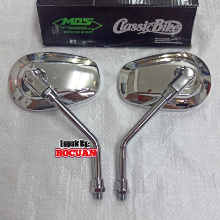 Spion oval chrome w175 thunder 125 scoopy cb 100 krom harley classic model harley klasik 125 verza