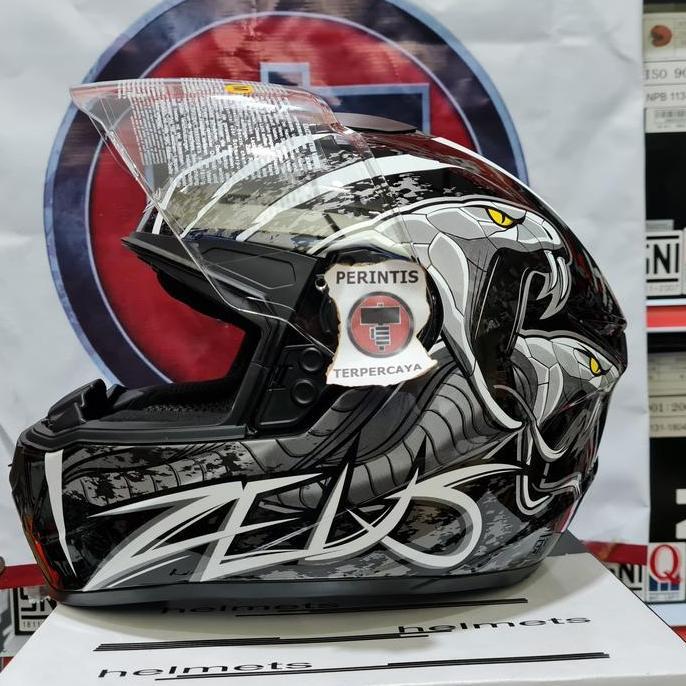 TERLARIS!! ZEUS ZS811 ZS 811 BLACK/AL 48 WHITE