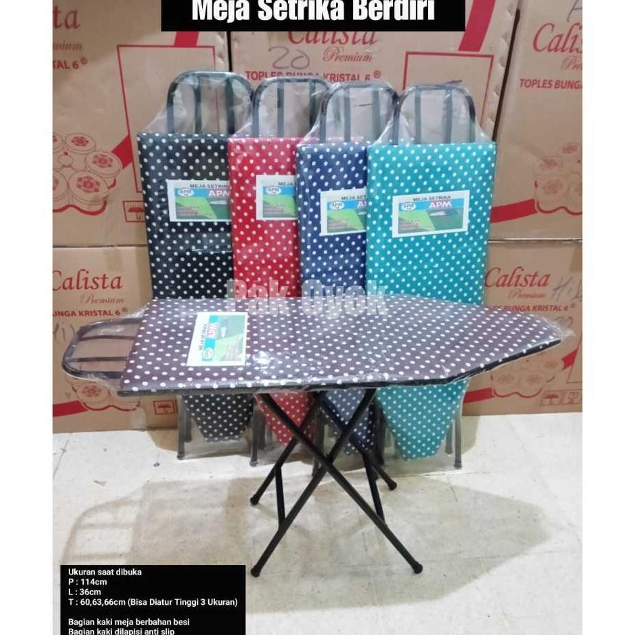 Meja Setrika Berdiri / Meja Setrika Lipat Kaki Panjang Berdiri / Meja Setrika Berdiri / Alas Gosok S