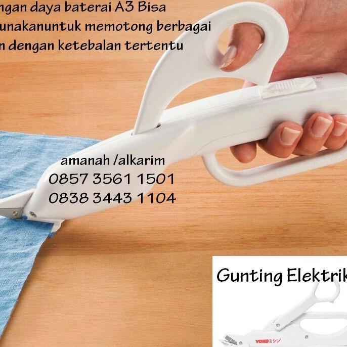 Gunting Potong Kain Elektrik