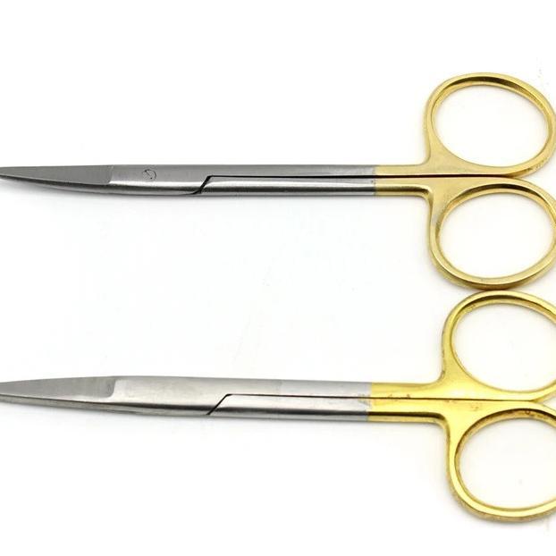 Iris Scissor Straight Curved - Gunting Iris  Lurus Bengkok - Gunting Alis Mata Jaringan Gum Operatin