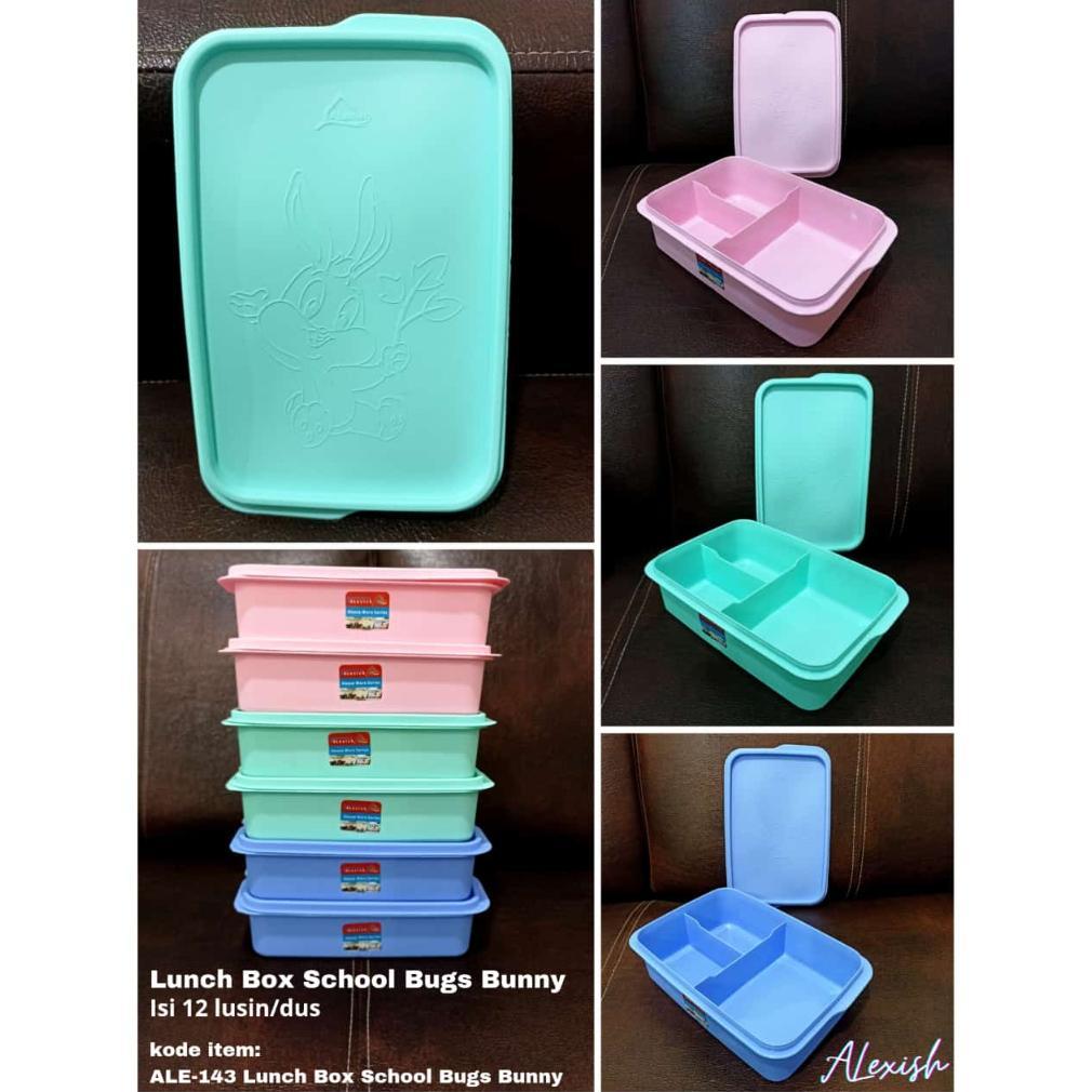 [3 & 6 PCS] LUNCH BOX SEKAT ALEXISH || KOTAK MAKAN BUNNY SEKAT 3 || OMPRENG SEKAT 3 || KOTAK BEKAL S