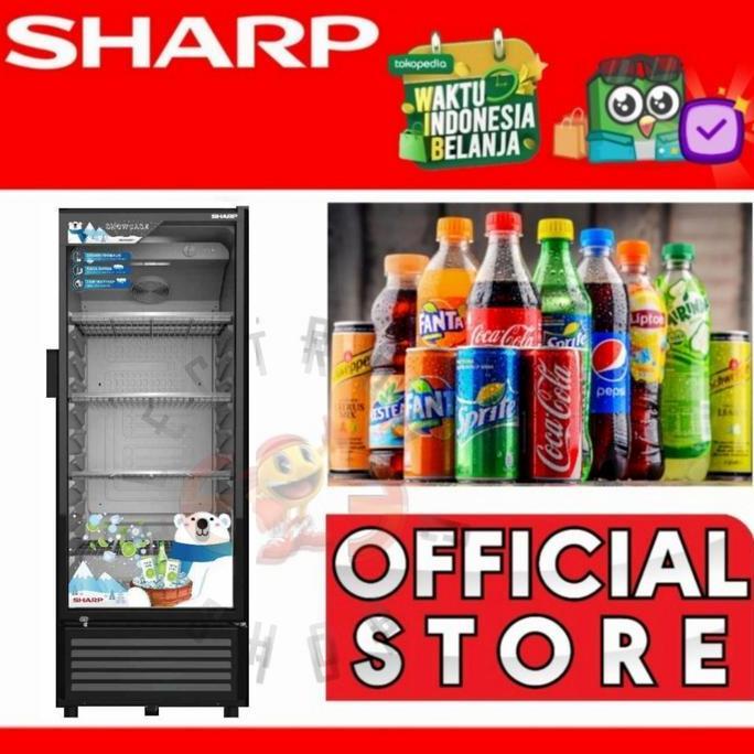 Sharp Sch 210Fs Showcase Cooler - Lemari Pendingin Minuman - Sch210