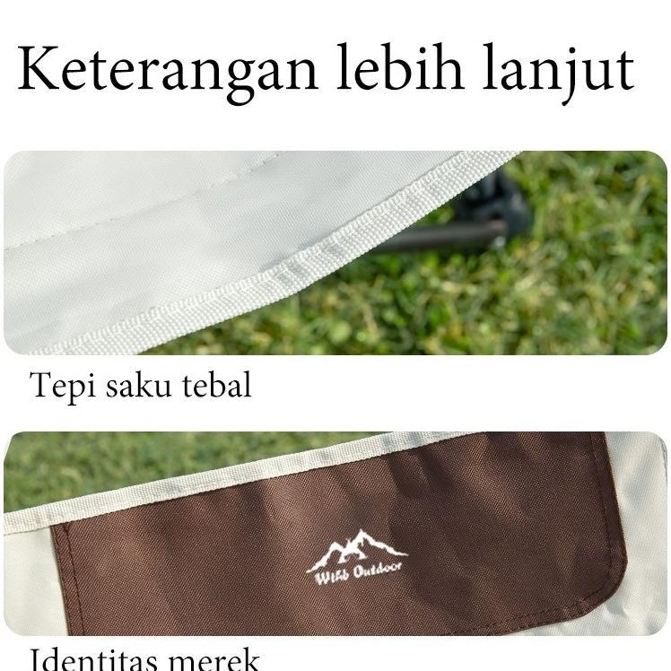 Kursi Lipat Outdoor Kursi Malas Kursi Pantai Lipat Portable 600D Kain Oxford Kursi Mendukung