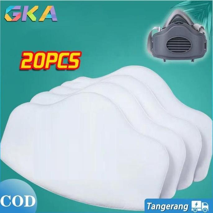 WISZCA Refill Filter Cotton Masker Respirator-Debu Masker Filter Kapas