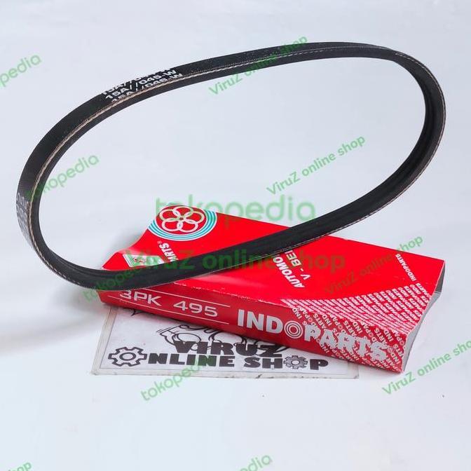 Promo FAN BELT ALTERNATOR GRAND VITARA 2.0 ESCUDO 2.0 3PK495 3PK 495 INDOPAR Diskon