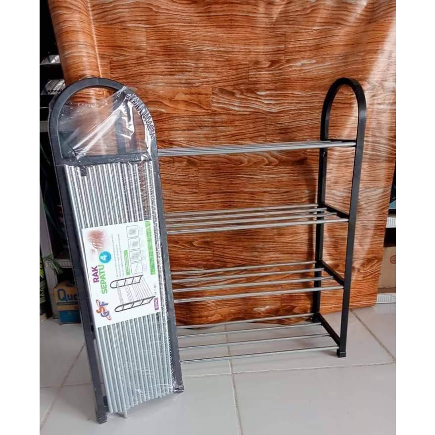 Rak Sepatu Gsf G-4104 / Rak Sepatu 4 Susun Gsf 4104 / Rak Tempat Sepatu Susun 4 Tingkat Bahan Plasti