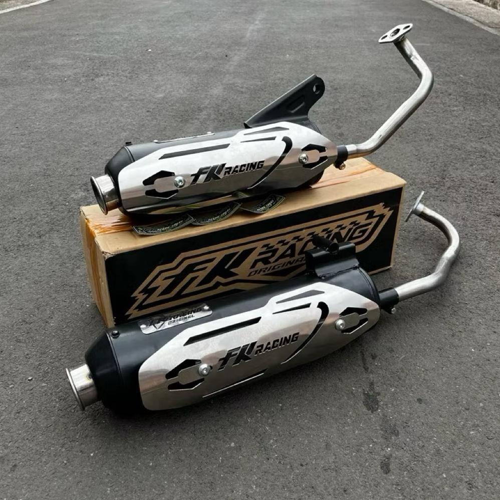 SANJAYAEMART KNALPOT FK RACING MONCONG KENOCHI VARIO 125/150 BEAT SCOOPY MIO AEROX NMAX - FK RACING 