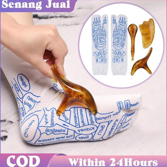 ODONTY 1Set Kaos Kaki Massage Kaos Kaki Akupuntur Kaos Kaki Pijat Refleksi