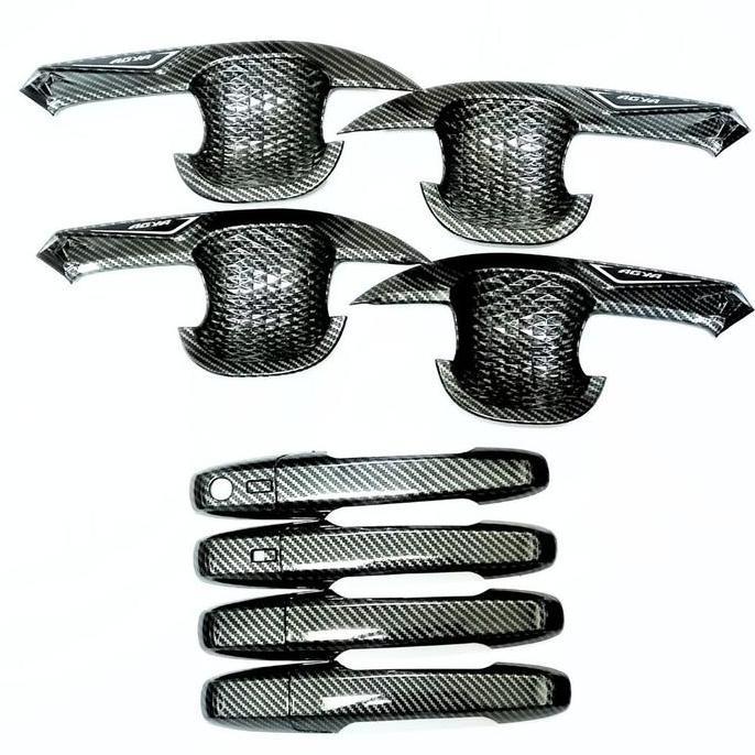 PAKET OUTER HANDLE PEGANGAN PINTU MOBIL AGYA 2023 CARBON COVER PINTU TERMURAH