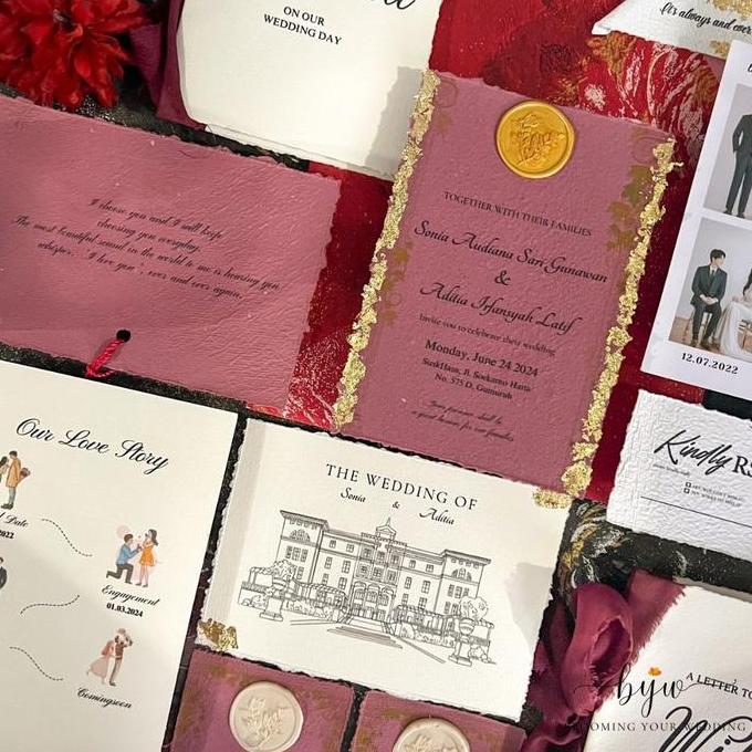 bloomingyourwedding KILAT 1 HARI Wedding Vows / Keepsake Invitation Aesthetic - Undangan Aesthetic W