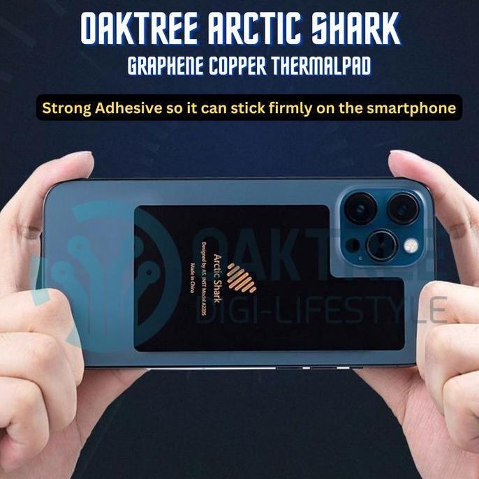 Oaktree Arctic Shark Heatsink Graphene Copper Pad Pendingin HP