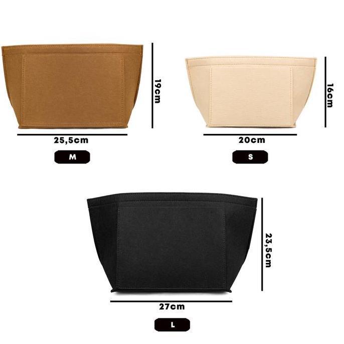 RAMEStore - Bag Organizer Large Tas Dalaman Tas Makeup Wanita Organizer Bag Inner U-Bag Dual in Bag 