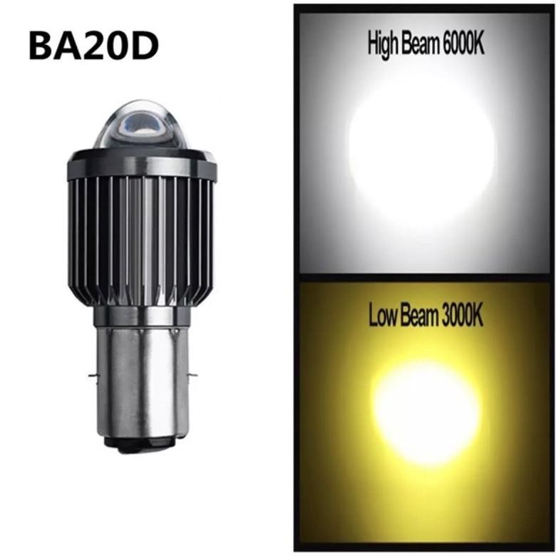 new product lampu led laser h6 ba20d 2warna bholam lampu utama motor led laser h6 ba20d