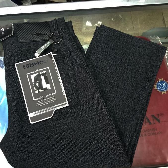 Celana Jeans Panjang ZEGO BOSS HITAM FAB7575