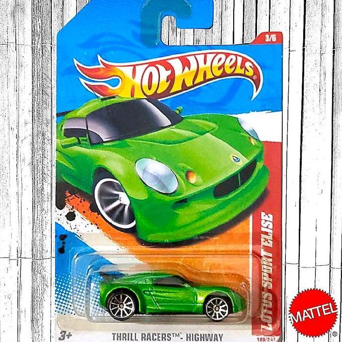 Hot Wheels Lotus Sport Elise Hijau Diecast Mobil Sport New