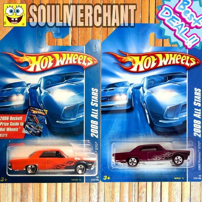 Hot Wheels 1965 Pontiac GTO Orange Marun Diecast Muscle Car New
