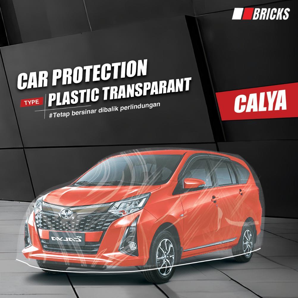Transparan Sarung Mobil Plastik Calya Cover Mobil Calya Waterproof selimut mobil PE8 pelindung mobil