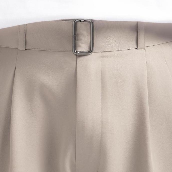 Kasual Celana Elite Wide Baggy Loose Cream Pants