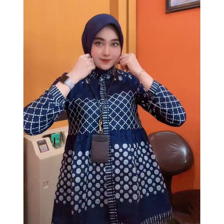 Promo Batik Wanita Modern | Baju Batik Wanita Kantor | Atasan Batik Wanita Modern | Seragam Batik Wa
