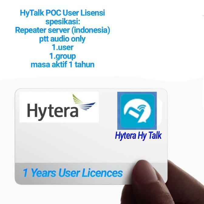 TERLARIS HT POC USER LISENSI SERVER HYTERA HYTALK