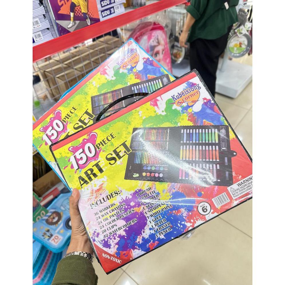 HOT PRODUCT CRAYON PENSIL WARNA SET LENGKAP SPIDOL150PCS