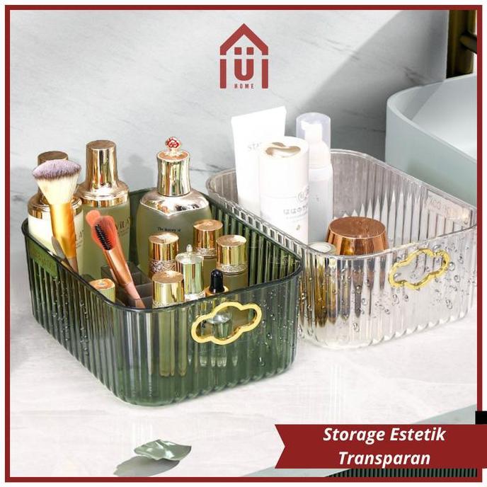 TERLARIS UNISO - BOX PENYIMPANAN SERBAGUNA TRANSPARAN ESTETIK ORGANIZER