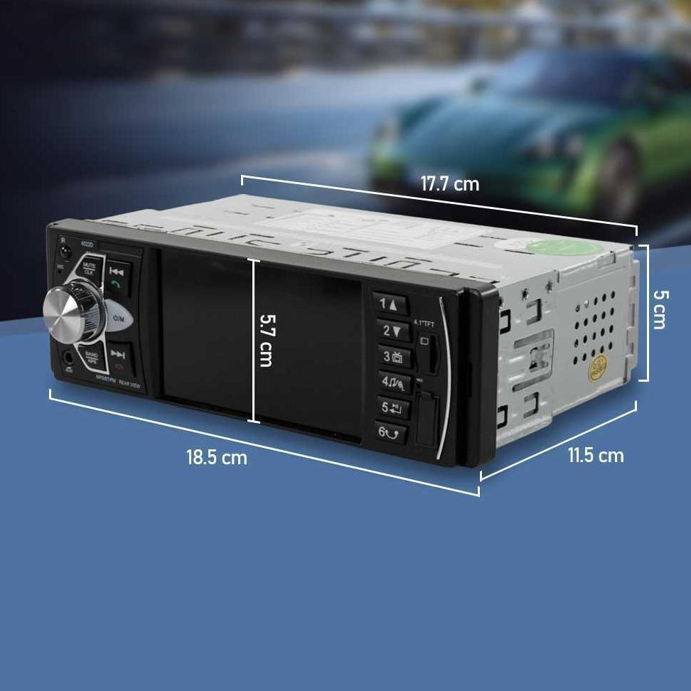 Tape Audio Mobil Bluetooth MP5 Player Layar Parkir Monitor 4.1 Inch 4022D Support Video 1080P