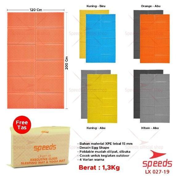 SPEEDS Matras Yoga Foam XPE 15mm Alas Bantalan Duduk Lantai Karpet Matras Lipat Foam Double Side 027