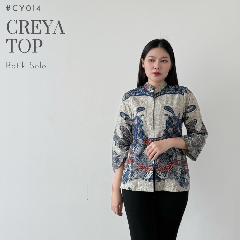 Hem Batik Lengan Panjang Wanita Katun Solo