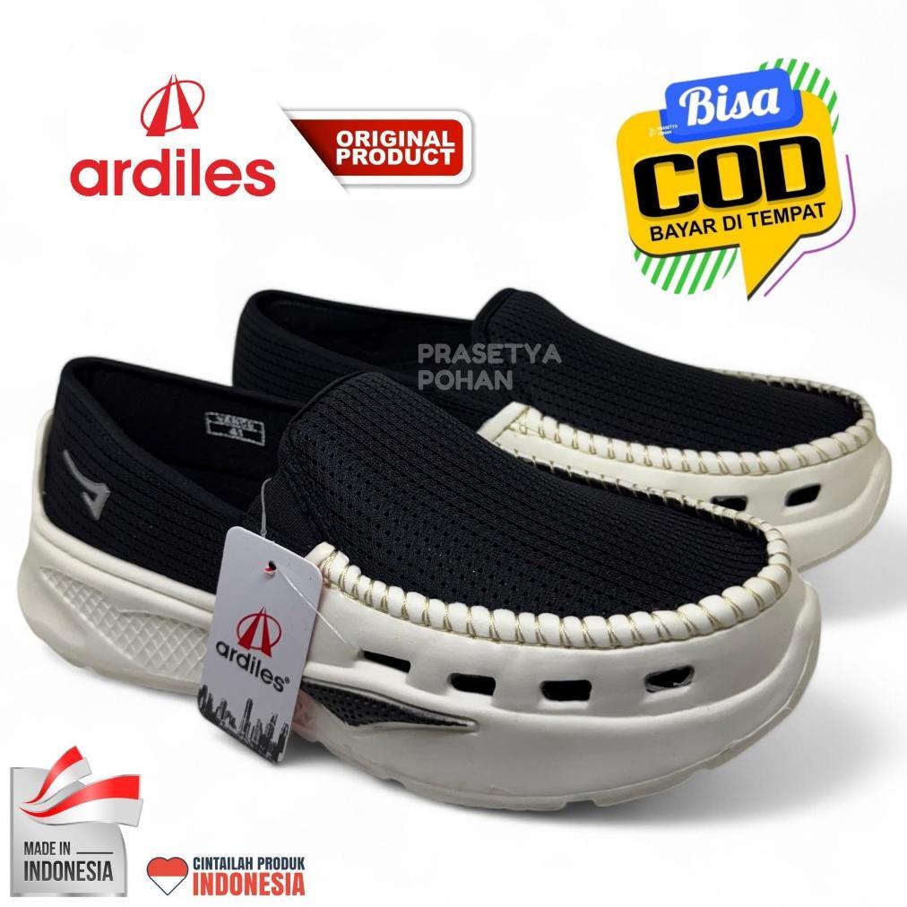 TERBARU Sepatu Ardiles Slip On Pria Hitam Original Ardiles - Sepatu Ardiles Pria