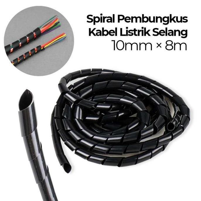 YOTUDO Pelindung Kabel Listrik Spiral Pembungkus Kabel Listrik/Selang Y3732