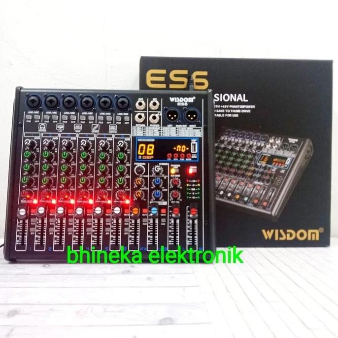 MIXER WISDOM ES6 / ES 6 MIXER 6 CHANNEL ORIGINAL
