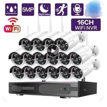 OREJELA CCTV NVR KIT 16CH Wireless Paket IP Camera CCTV Tanpa Kabel 16 Channel (MAX)