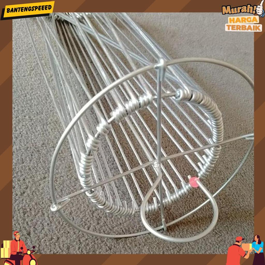 Portable Folding Hanger / Hanger Bundar Isi 32/Jemuran Baju Bayi Anak / Jemuran Anak Stainless Pilih