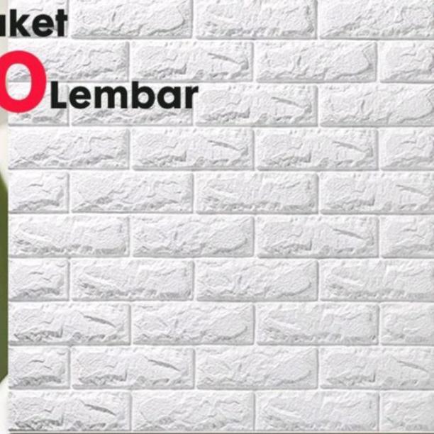 [ Paket 10 Lembar ] Wallpaper Foam 70 X 77 Paket 10 Lembar Foam Dinding 3D Wallsticker Wallpaper Din