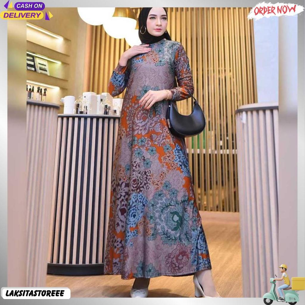 Venya Maxy Calvin Jeans Jumbo Fit To Xxxl Baju Gamis Batik Jumbo Camri Maxy Fashion Muslim Produk An