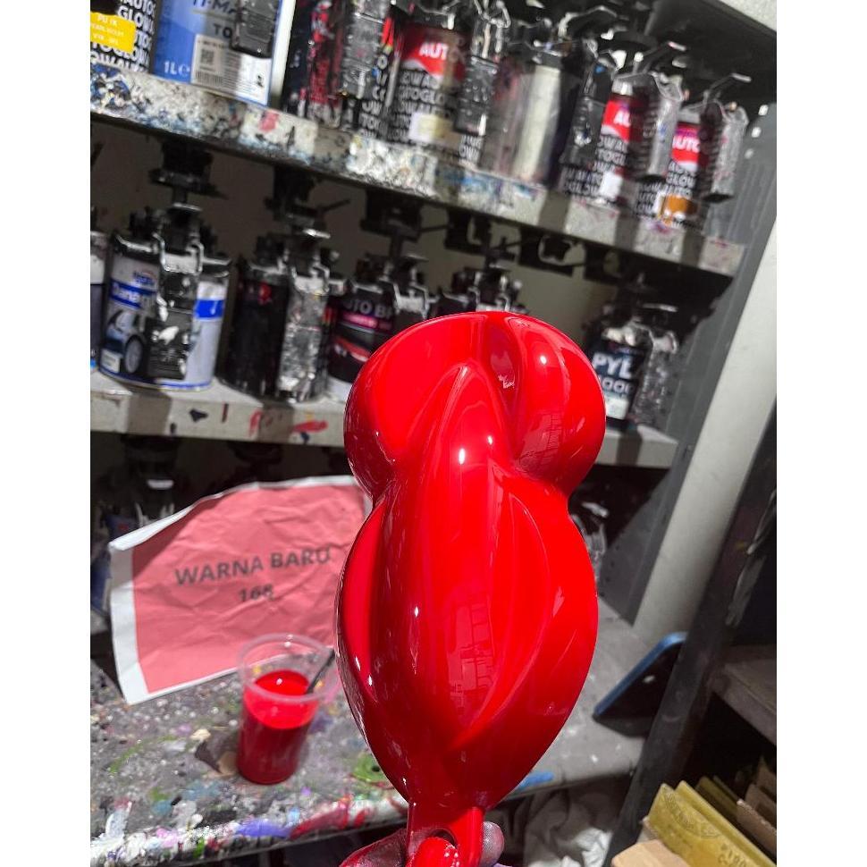 Cat Merah Solid/Cat Merah Cabe Pu/Cat Merah Bright Red Polyuretane