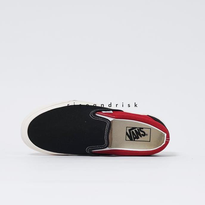 Sneakers Vans Slip On BMX Checkerboard Black Red ORINAL