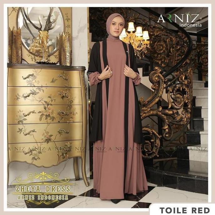 Gamis Zheya Set dress inner outer by Arniz Collection