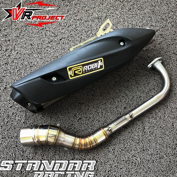 KNALPOT RACING BASS ADEM HARIAN UNTUK MOTOR MIO SPORTY BEAT DELUXE VARIO NMAX AEROX PCX STYLO-FREE T