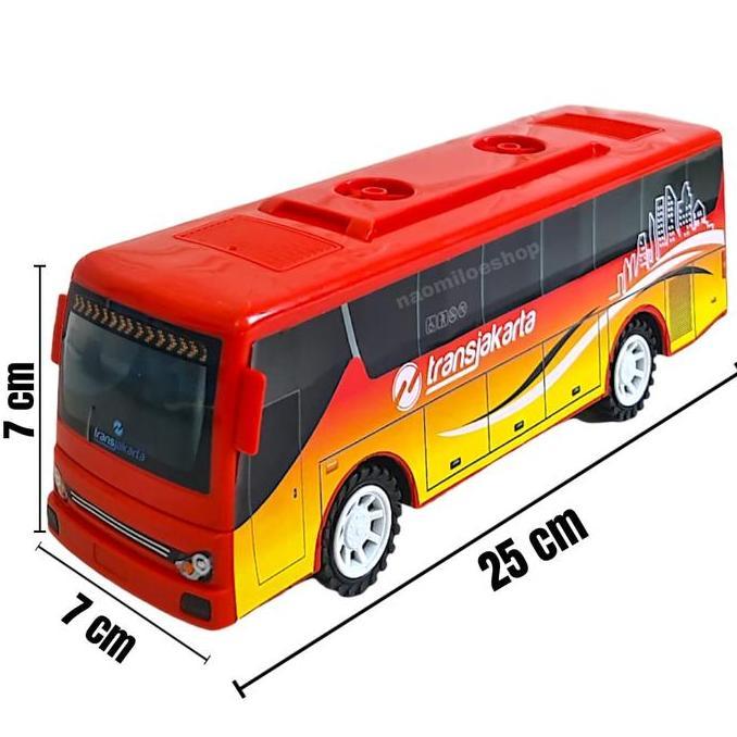 Busway trans jakarta mainan bus transjakarta besar mainan bis anak edukasi - mainan busway anak mura