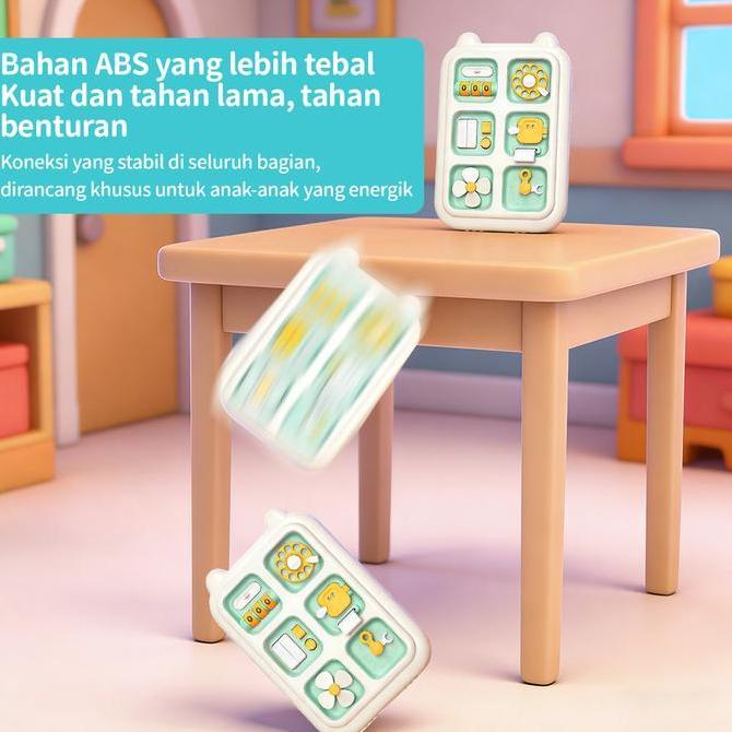 Busy Board Lucu Imut - Mainan Edukasi Bayi Melatih Fokus Anak  - Bikin Anak Fokus Main Berjam-jam  S