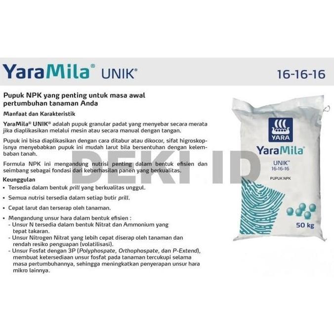Huayuan- Yaramila Unik 1 Kg Pupuk Npk 161616 Yara Kemasan Pabrik
