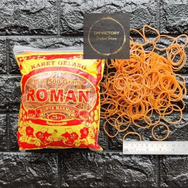 Karet Gelang 500gram / Karet Gelang Kuning / Karet Roman