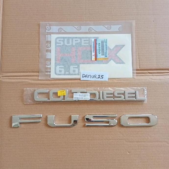 PAKET EMBLEM FUSO STIKER CANTER EMBLEM COLTDIESEL STIKER SUPER HDX6.6 MOBIL CANTER PREMIUM