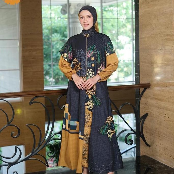 Serenade Dress Polos/Print By Giok Apparel Motif Gamis Printing Wanita Cantik Lembut