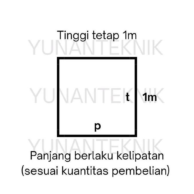 Homeme- Fiber Penutup Pagar Motif Harga Meteran / 1 Meter (Bambu Panda/Dimensi/Kotak/Garis/Koi Arna/