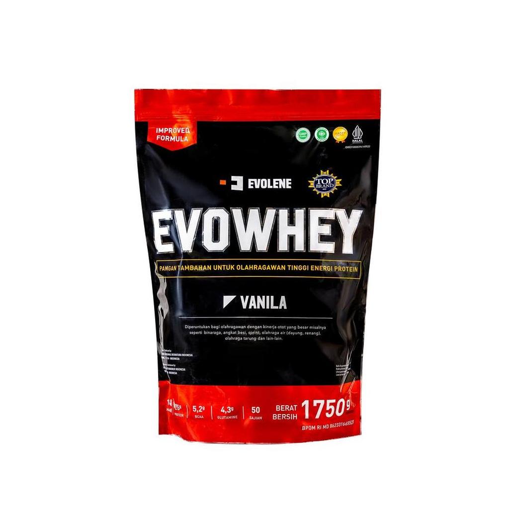 Kerenabis- Evolene Evowhey Whey Protein Isolate & Concentrate 50 Serving - Suplemen Fitness